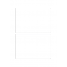 40764 - Label Size 156mm x 110mm - 2 label(s) per sheet 