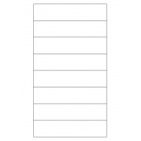 40767 - Label Size 155mm x 35mm - 8 label(s) per sheet