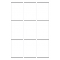 40768 - Label Size 60mm x 88mm - 9 label(s) per sheet