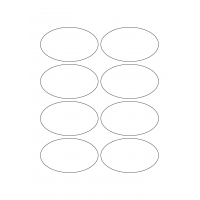 40770 - Label Size 86mm x 51mm - 8 label(s) per sheet