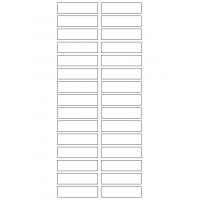 40773 - Label Size 60mm x 16mm - 30 label(s) per sheet