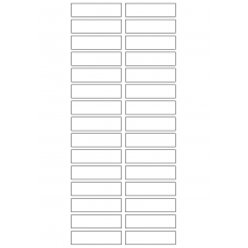 40773 - Label Size 60mm x 16mm - 30 label(s) per sheet 