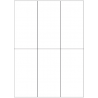 40777 - Label Size 70mm x 145mm - 6 label(s) per sheet