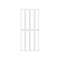 40780 - Label Size 19mm x 100mm - 8 label(s) per sheet