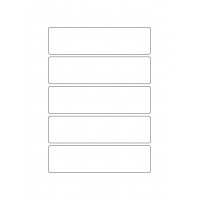 40782 - Label Size 152mm x 40mm - 5 label(s) per sheet