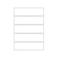 40782 - Label Size 152mm x 40mm - 5 label(s) per sheet 