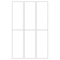 40783 - Label Size 55mm x 140mm - 6 label(s) per sheet
