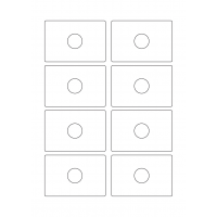 40789 - Label Size 83mm x 56mm - 8 label(s) per sheet
