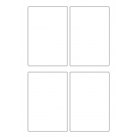 40795 - Label Size 85mm x 128mm - 4 label(s) per sheet