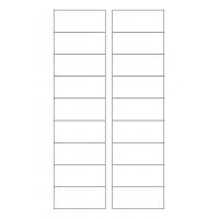 40798 - Label Size 70mm x 30mm - 18 label(s) per sheet