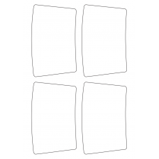 40804 - Label Size 84.11mm x 134.69mm - 4 label(s) per sheet 