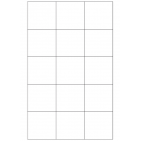 40807 - Label Size 60mm x 58mm - 15 label(s) per sheet