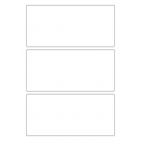 40808 - Label Size 185mm x 87mm - 3 label(s) per sheet