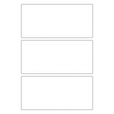 40808 - Label Size 185mm x 87mm - 3 label(s) per sheet 