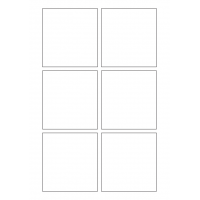 40812 - Label Size 82mm x 86.8mm - 6 label(s) per sheet
