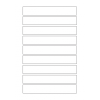 40813 - Label Size 160mm x 25mm - 9 label(s) per sheet