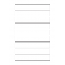 40813 - Label Size 160mm x 25mm - 9 label(s) per sheet 