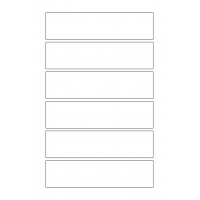 40814 - Label Size 160mm x 40mm - 6 label(s) per sheet