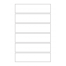40814 - Label Size 160mm x 40mm - 6 label(s) per sheet