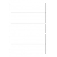 40815 - Label Size 180mm x 50mm - 5 label(s) per sheet