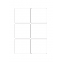 40823 - Label Size 75mm x 70mm - 6 label(s) per sheet