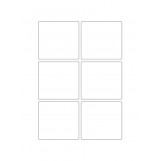 40823 - Label Size 75mm x 70mm - 6 label(s) per sheet
