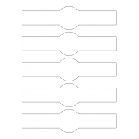 40824 - Label Size 202mm x 50mm - 5 label(s) per sheet
