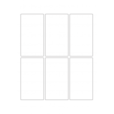 40830 - Label Size 60mm x 110mm - 6 label(s) per sheet