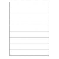 40831 - Label Size 200mm x 30mm - 9 label(s) per sheet