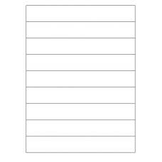 40831 - Label Size 200mm x 30mm - 9 label(s) per sheet