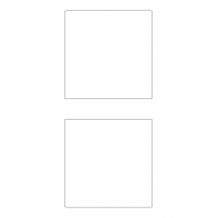 40836 - Label Size 120mm x 120mm - 2 label(s) per sheet