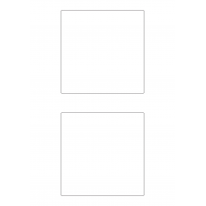 40836 - Label Size 120mm x 120mm - 2 label(s) per sheet