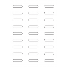 40924 - Label Size 43mm x 10mm - 27 label(s) per sheet