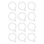 40943 - Label Size 50mm x 56.9mm - 12 label(s) per sheet