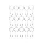 40967 - Label Size 30mm x 67.5mm - 15 label(s) per sheet