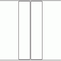 1002 - Label Size 49mm x 250mm - 550 labels per roll