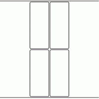 1015 - Label Size 50mm x 124mm - 1,100 labels per roll