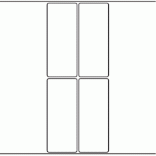 1015 - Label Size 50mm x 124mm - 1,100 labels per roll 