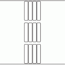 1020 - Label Size 20mm x 105mm - 2,360 labels per roll 