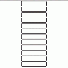 1021 - Label Size 105mm x 20mm - 3,010 labels per roll 