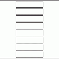 1028 - Label Size 100mm x 23.5mm - 2,670 labels per roll