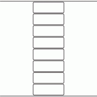 1030 - Label Size 97mm x 34mm - 1,900 labels per roll