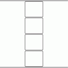 1035 - Label Size 80mm x 70mm - 950 labels per roll 