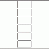 1038 - Label Size 80mm x 42mm - 1,500 labels per roll