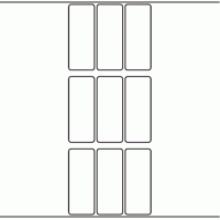 1040 - Label Size 30mm x 77mm - 2,490 labels per roll