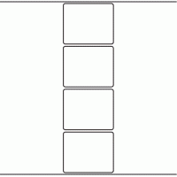 1042 - Label Size 74mm x 60mm - 1,100 labels per roll