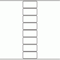 1043 - Label Size 74mm x 35mm - 1,840 labels per roll