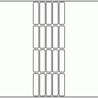 1049 - Label Size 17mm x 69mm - 4,750 labels per roll