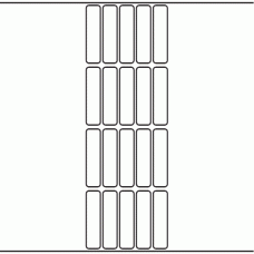 1049 - Label Size 17mm x 69mm - 4,750 labels per roll 