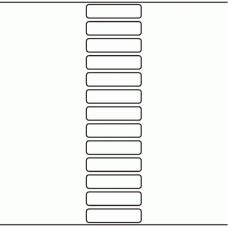 1050 - Label Size 69mm x 17mm - 3,250 labels per roll 